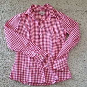 Long Sleeve Pink checkered button down